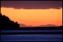 Turnagain Arm at sunset. Alaska, USA ( color)