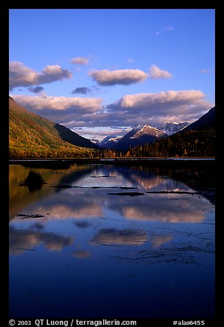 Tern Lake in late afternoon. Alaska, USA (color)