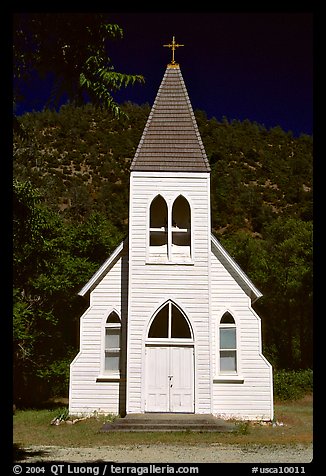 White church. California, USA