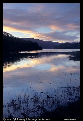 Humbolt Lagoon and clouds at sunrise. California, USA