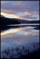 Humbolt Lagoon and clouds at sunrise. California, USA (color)