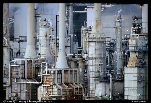 Rodeo San Francisco Refinery. San Pablo Bay, California, USA (color)