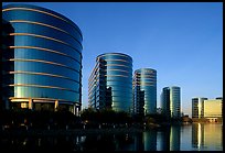 Oracle Headquarters late afternoon. Redwood City,  California, USA (color)