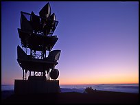 Antennas of communication relay.  Mt Diablo State Park. California, USA (color)