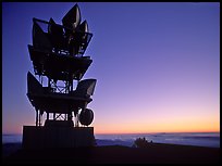 Antennas of communication relay.  Mt Diablo State Park. California, USA