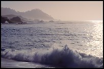 Surf on late afternoon. Carmel-by-the-Sea, California, USA (color)