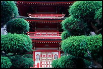 Pagoda in Japanese Garden. San Francisco, California, USA