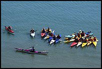 Sea Kayaking class, Pillar Point Harbor. Half Moon Bay, California, USA