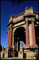 Rotunda of the Palace of Fine Arts, afternoon. San Francisco, California, USA (color)