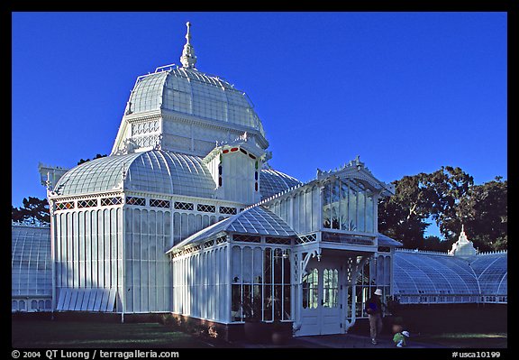 Conservatory of the Flowers, late afternoon. San Francisco, California, USA