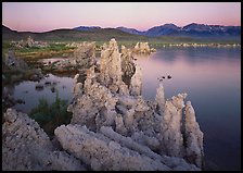 Tufas, South Tufa area,  dawn. Mono Lake, California, USA (color)