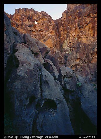 Hole in the wall. Mojave National Preserve, California, USA (color)