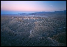 Badlands at dusk, Font Point. California, USA ( color)