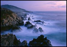 Rocky coastline, Garapata. California, USA ( color)