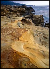Sculptured coastline, Weston Beach, Point Lobos. California, USA ( color)
