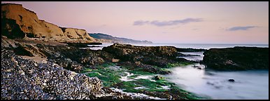 Seashore and cliffs. Point Reyes National Seashore, California, USA (Panoramic color)