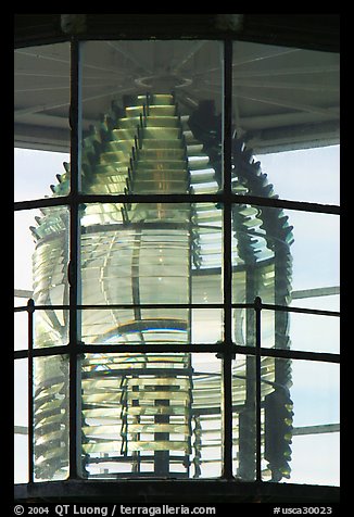 Lens of the Point Bonita Lighthouse. California, USA (color)