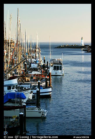 Harbor,  late afternoon. Santa Cruz, California, USA (color)