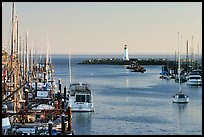 Harbor,  late afternoon. Santa Cruz, California, USA (color)