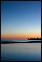 Twin Lakes State Beach, dusk. Santa Cruz, California, USA ( color)
