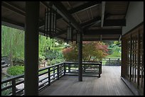 Pavilion in Japanese Friendship Garden. San Jose, California, USA (color)