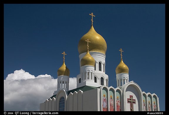 Russian Cathedral Holy Virgin. San Francisco, California, USA (color)