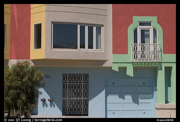 Colorful house. San Francisco, California, USA (color)