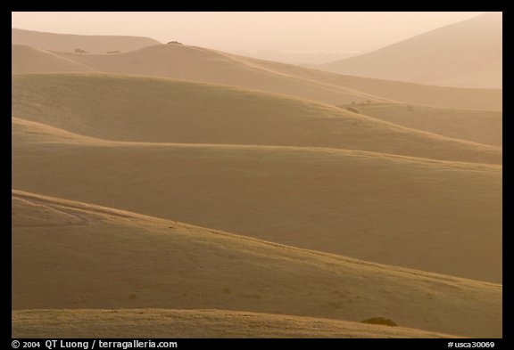 Ridglines, sunrise. California, USA