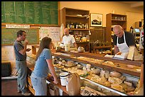 Shopping at the Cheese Board. Berkeley, California, USA (color)