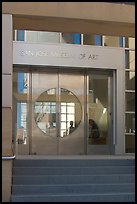 Entrance of the San Jose Museum of Art. San Jose, California, USA ( color)