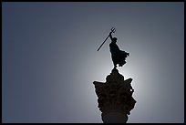 Top of memorial column, Union Square. San Francisco, California, USA (color)