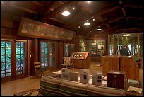 Inside the Sempervirens Visitor Center. Big Basin Redwoods State Park,  California, USA