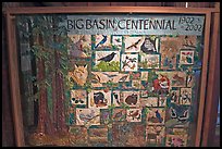 Quilt celebrating the centenial of the Park. Big Basin Redwoods State Park,  California, USA (color)