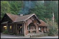 Visitor center, late afternoon. Big Basin Redwoods State Park,  California, USA (color)