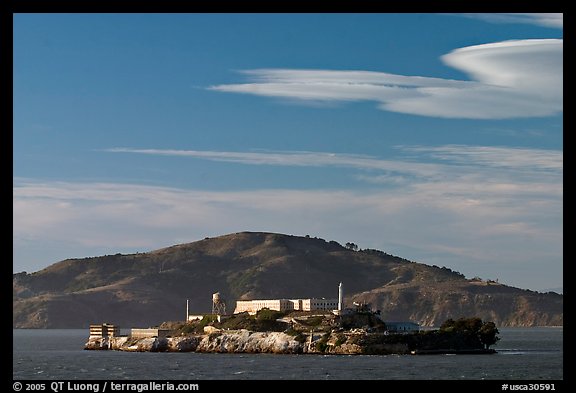 Alcatraz Island, late afternoon. San Francisco, California, USA (color)