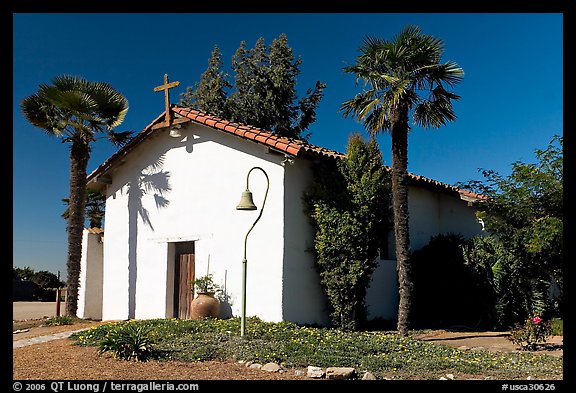 Facade of Mission Nuestra Senora de la Soledad. California, USA (color)