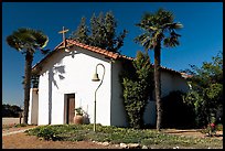 Facade of Mission Nuestra Senora de la Soledad. California, USA (color)