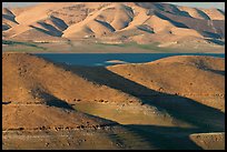 Hills in summer and San Luis Reservoir. California, USA