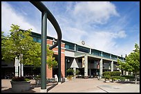 Menlo Center, afternoon. Menlo Park,  California, USA ( color)