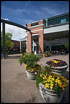 Menlo Center, afternoon. Menlo Park,  California, USA (color)