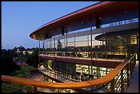 James Clark Center, dusk. Stanford University, California, USA (color)