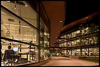 Labs at night, James Clark Center. Stanford University, California, USA ( color)