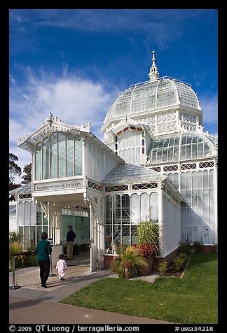 Entrance of the Conservatory of Flowers. San Francisco, California, USA