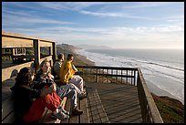 Observation platform at Fort Funston overlooking the Pacific. San Francisco, California, USA (color)