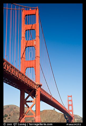 Golden Gate Bridge seen from Fort Point. San Francisco, California, USA