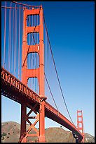 Golden Gate Bridge seen from Fort Point. San Francisco, California, USA (color)