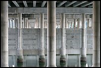 Underneath highway 101 bridge near Seminary Drive, Sausalito. California, USA (color)