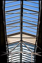 Glass roof of the Ferry building. San Francisco, California, USA (color)