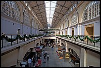 Central nave  of the renovated Ferry building. San Francisco, California, USA ( color)