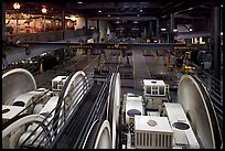 Sheave room viewing area in the cable car barn. San Francisco, California, USA ( color)